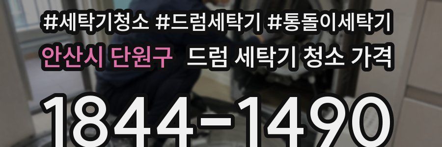 안산시 단원구 드럼 세탁기 청소 가격