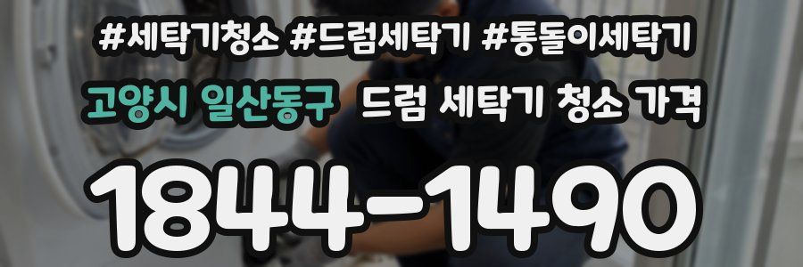 고양시 일산동구 드럼 세탁기 청소 가격