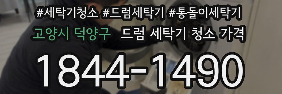 고양시 덕양구 드럼 세탁기 청소 가격