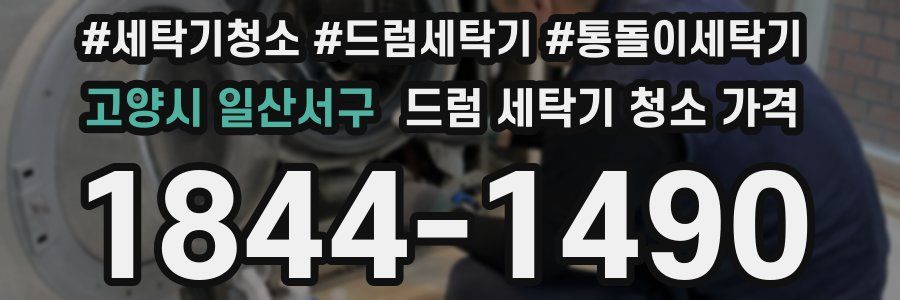 고양시 일산서구 드럼 세탁기 청소 가격