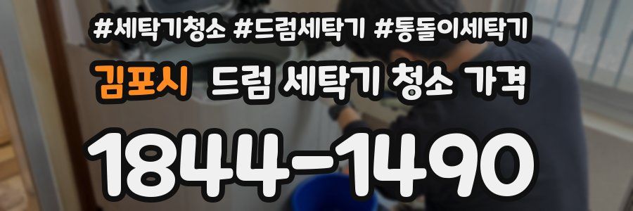 김포시 드럼 세탁기 청소 가격