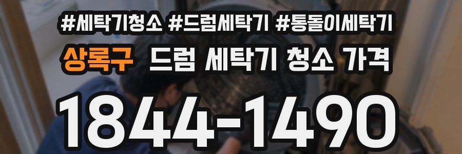 상록구 드럼 세탁기 청소 가격