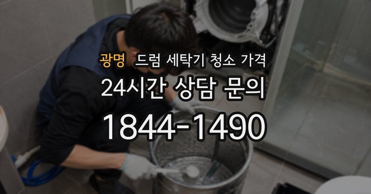 광명 드럼 세탁기 청소 가격