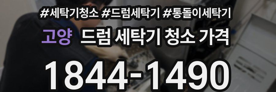 고양 드럼 세탁기 청소 가격