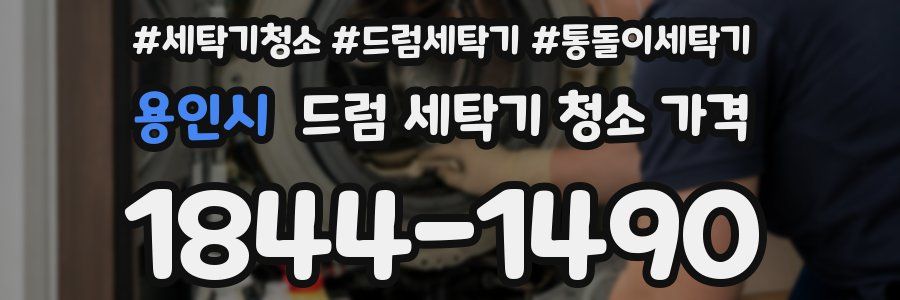 용인시 드럼 세탁기 청소 가격
