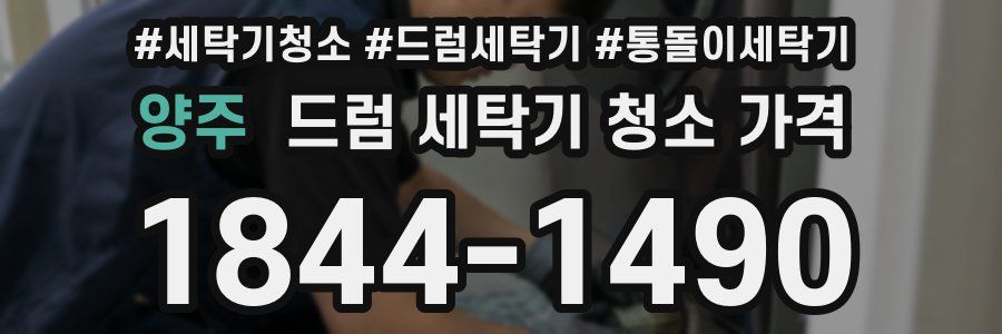 양주 드럼 세탁기 청소 가격