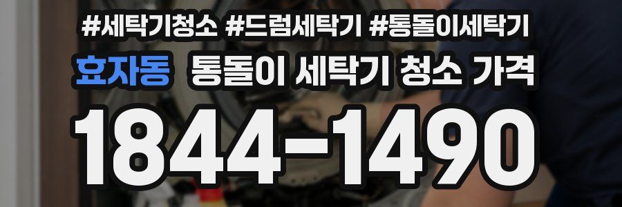 효자동 통돌이 세탁기 청소 가격