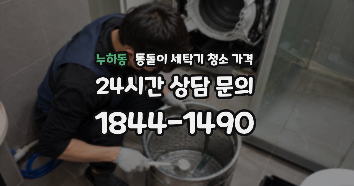 누하동 통돌이 세탁기 청소 가격