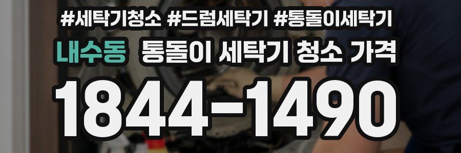내수동 통돌이 세탁기 청소 가격