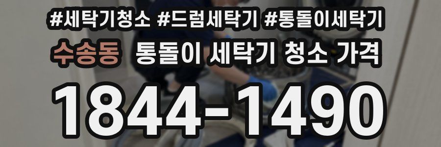 수송동 통돌이 세탁기 청소 가격