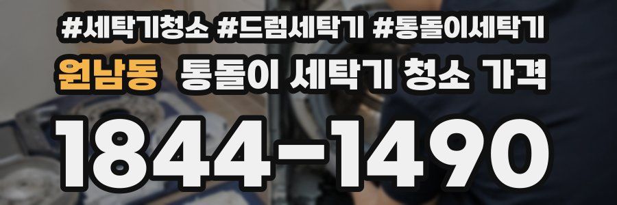 원남동 통돌이 세탁기 청소 가격