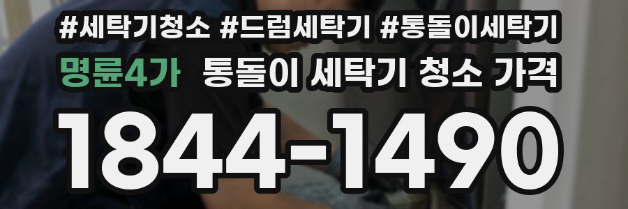 명륜4가 통돌이 세탁기 청소 가격