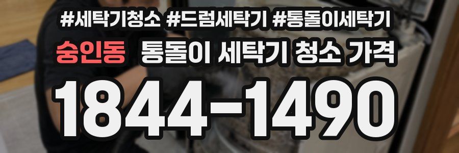 숭인동 통돌이 세탁기 청소 가격