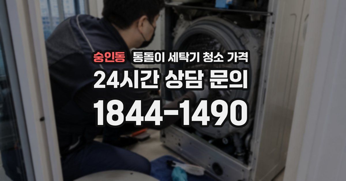 숭인동 통돌이 세탁기 청소 가격