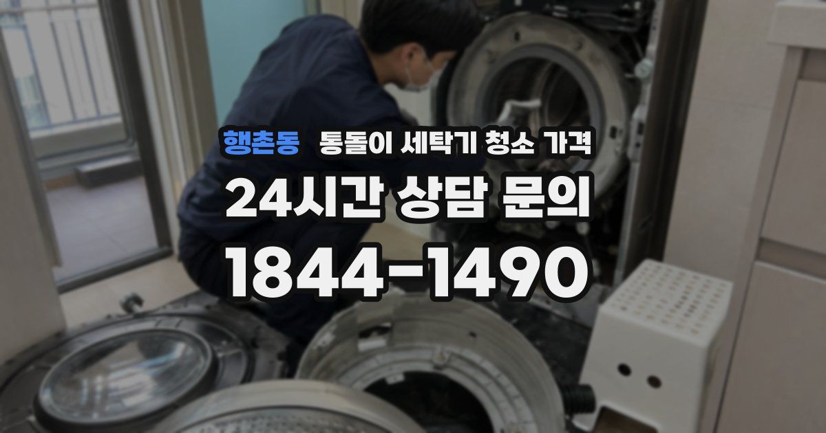 행촌동 통돌이 세탁기 청소 가격