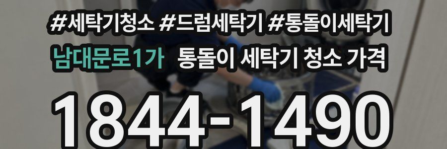 남대문로1가 통돌이 세탁기 청소 가격