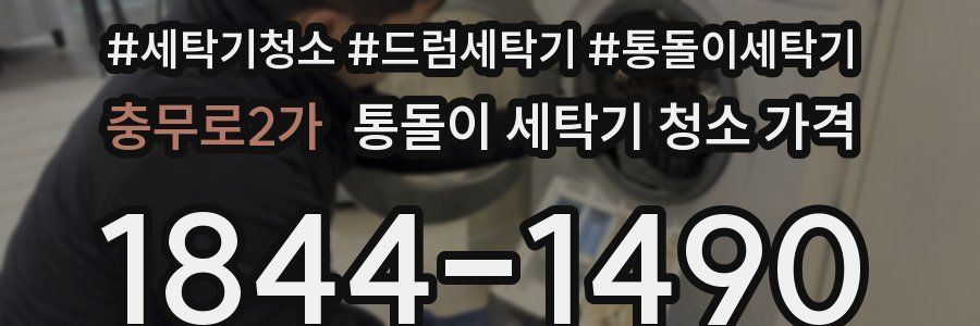 충무로2가 통돌이 세탁기 청소 가격