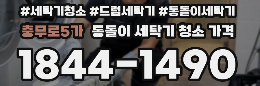 충무로5가 통돌이 세탁기 청소 가격