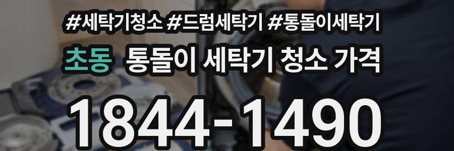 초동 통돌이 세탁기 청소 가격