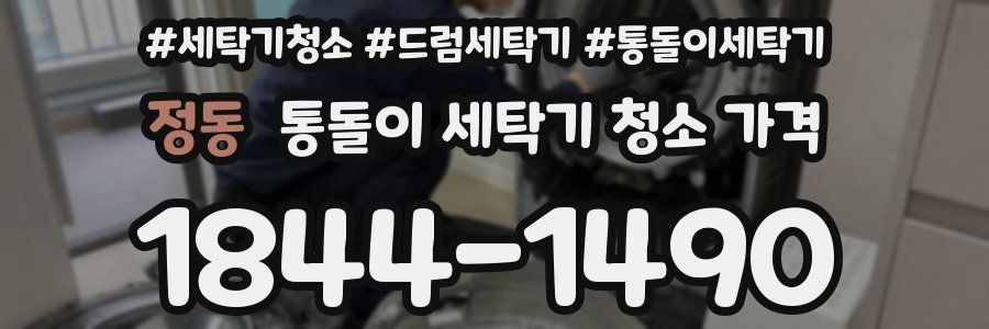 정동 통돌이 세탁기 청소 가격
