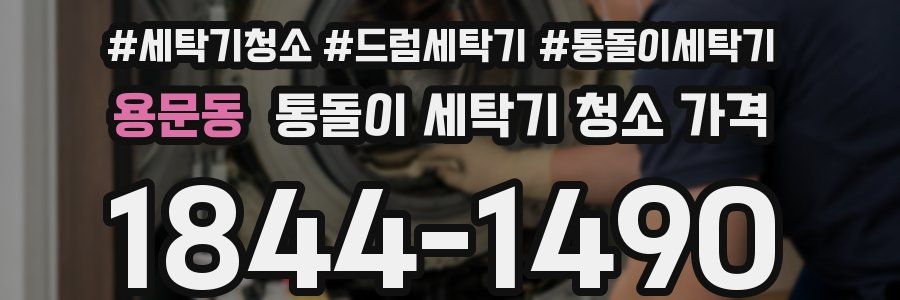 용문동 통돌이 세탁기 청소 가격