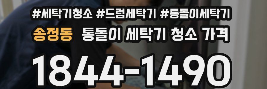 송정동 통돌이 세탁기 청소 가격