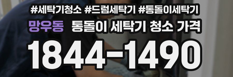 망우동 통돌이 세탁기 청소 가격