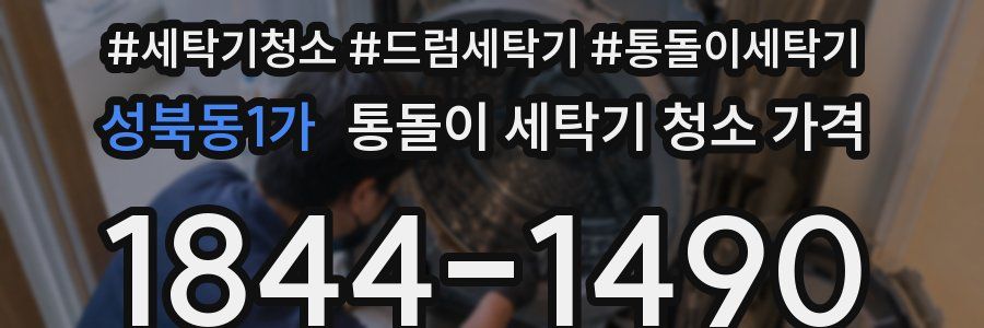 성북동1가 통돌이 세탁기 청소 가격