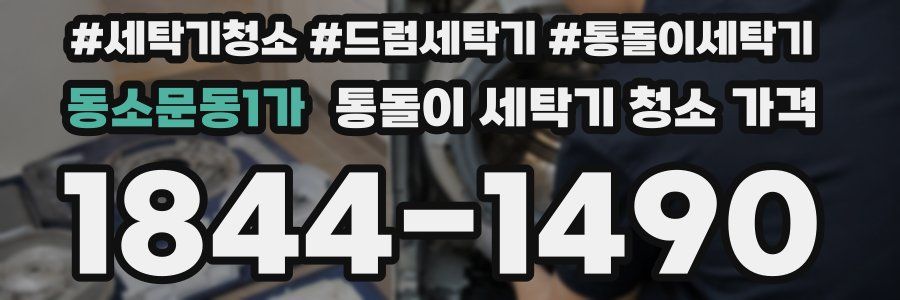 동소문동1가 통돌이 세탁기 청소 가격