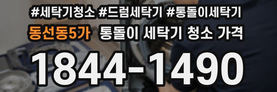 동선동5가 통돌이 세탁기 청소 가격