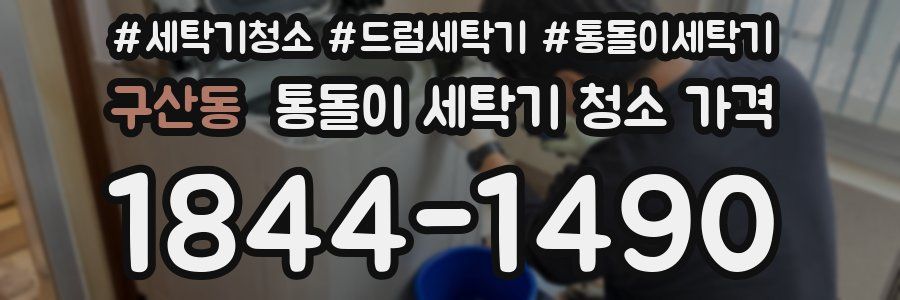 구산동 통돌이 세탁기 청소 가격