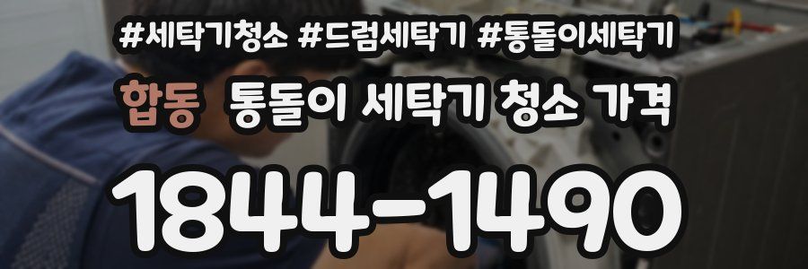 합동 통돌이 세탁기 청소 가격