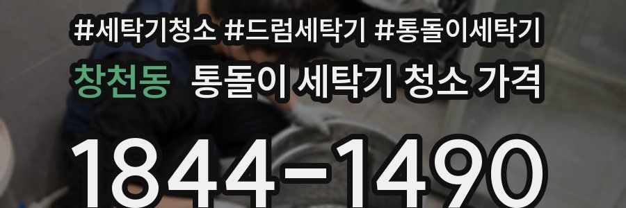 창천동 통돌이 세탁기 청소 가격