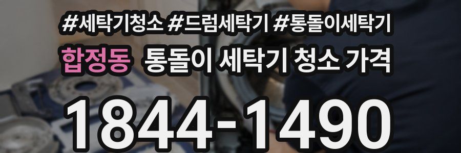 합정동 통돌이 세탁기 청소 가격