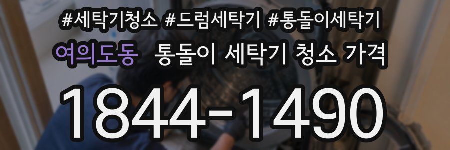 여의도동 통돌이 세탁기 청소 가격