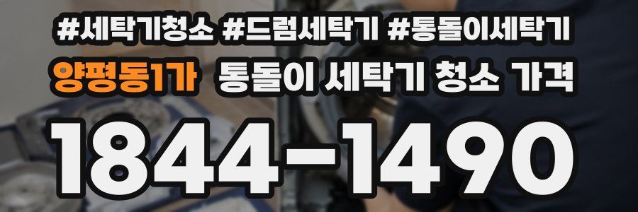 양평동1가 통돌이 세탁기 청소 가격