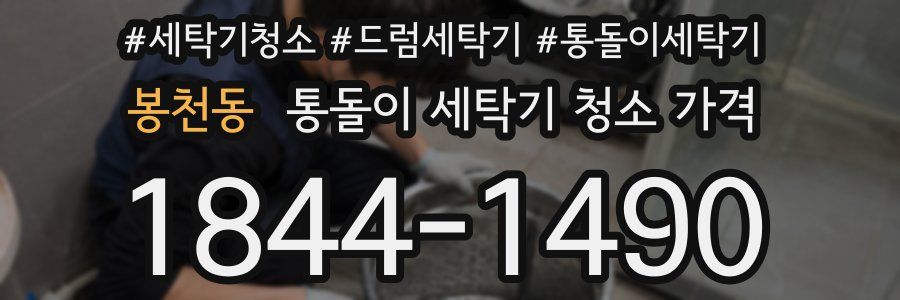 봉천동 통돌이 세탁기 청소 가격