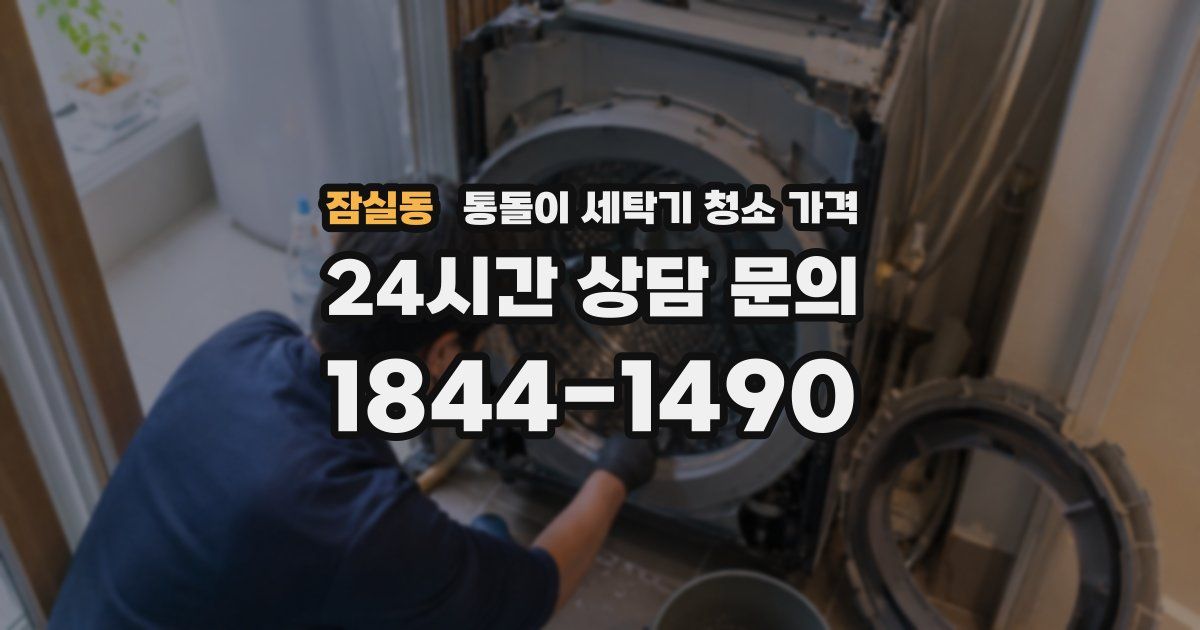 잠실동 통돌이 세탁기 청소 가격