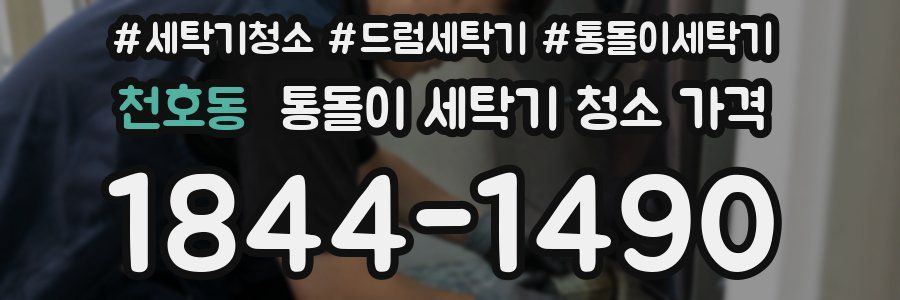 천호동 통돌이 세탁기 청소 가격