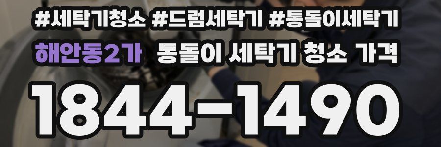 해안동2가 통돌이 세탁기 청소 가격