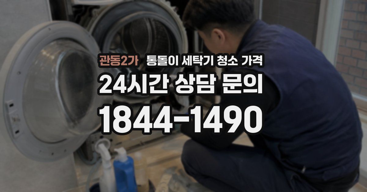 관동2가 통돌이 세탁기 청소 가격