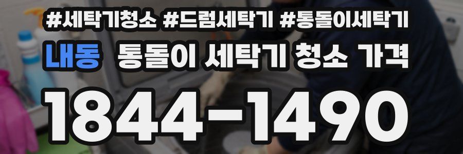 내동 통돌이 세탁기 청소 가격