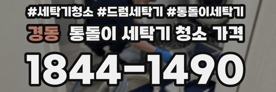 경동 통돌이 세탁기 청소 가격