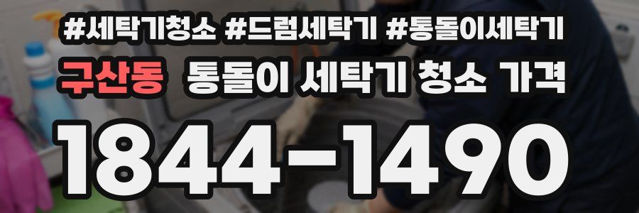 구산동 통돌이 세탁기 청소 가격