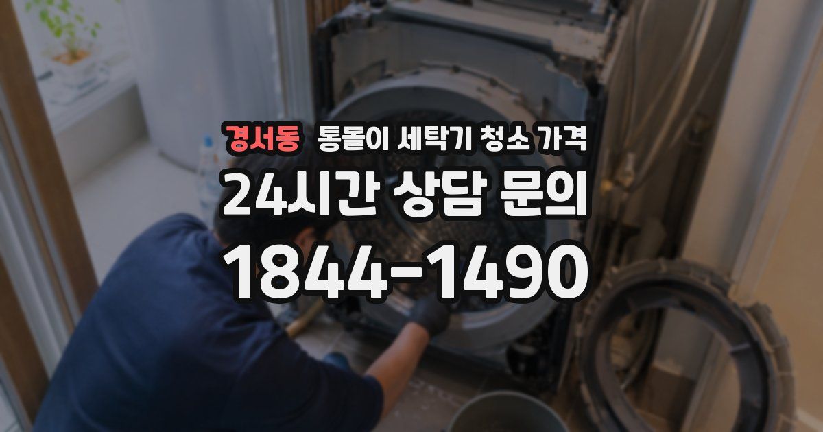 경서동 통돌이 세탁기 청소 가격