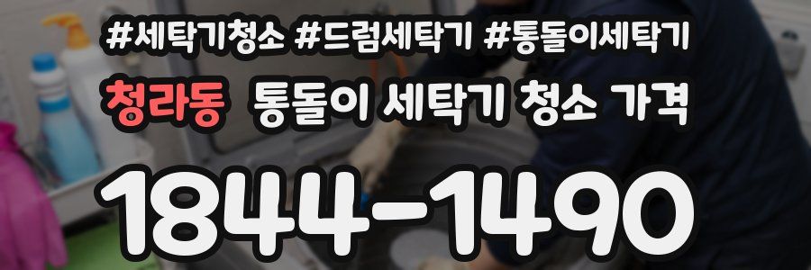청라동 통돌이 세탁기 청소 가격