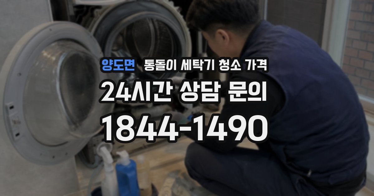 양도면 통돌이 세탁기 청소 가격