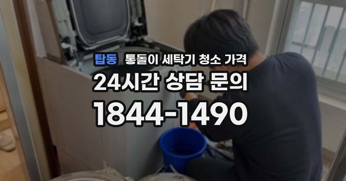 탑동 통돌이 세탁기 청소 가격