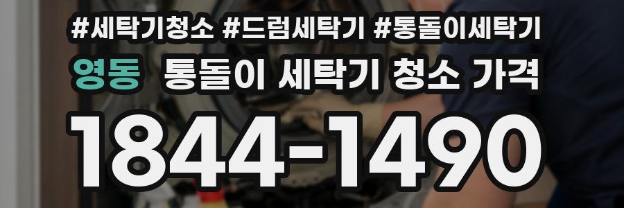 영동 통돌이 세탁기 청소 가격