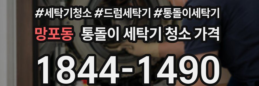 망포동 통돌이 세탁기 청소 가격